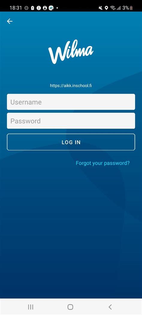 Wilma login .